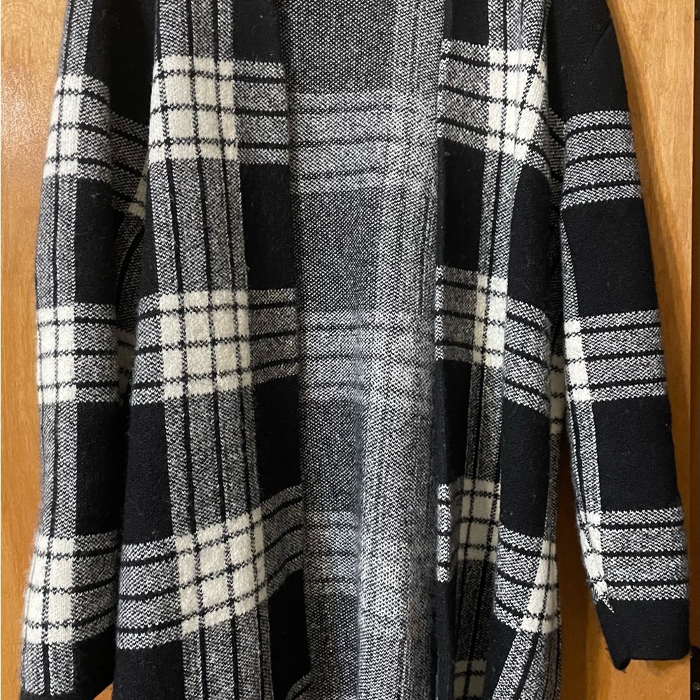 Talbots Black and White Knit Sweater